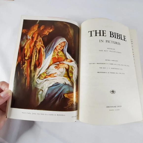 The Bible in Pictures Edited by Rev. Ralph Kirby Hardcover 1952 illustrated - Picture 12 of 16